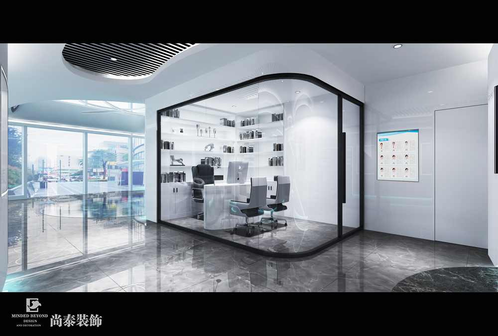 深圳南山储能大厦国泰君安金融证券办公室装修设计效果图 