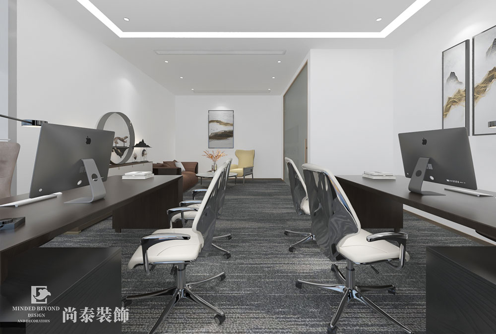 广州越秀富力新天地医疗公司办公室装修效果图