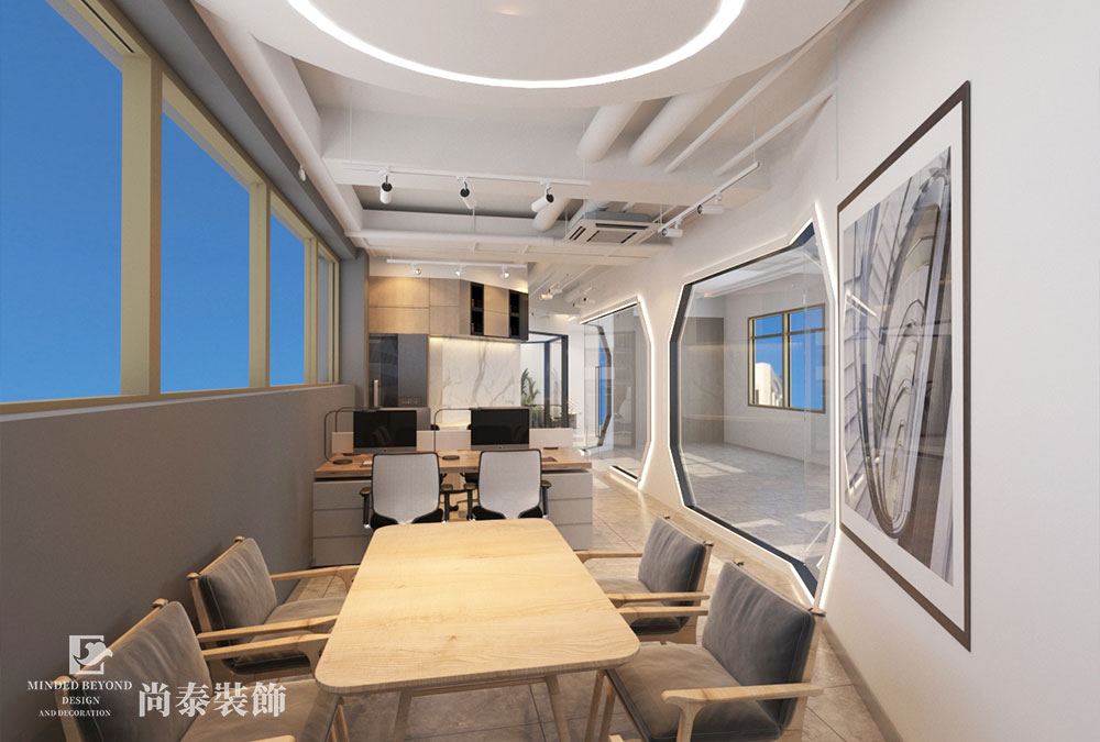 广州南阳商业大厦120㎡机电设备办公室装修设计