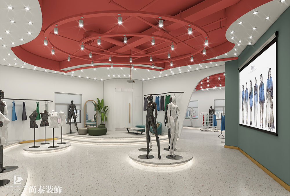 东莞市新园二路服装贸易公司办公及展厅装修设计 