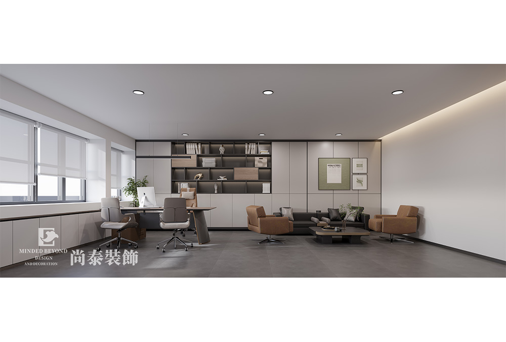 深圳宝安智汇创新中心写字楼360平米科技公司办公室设计装修