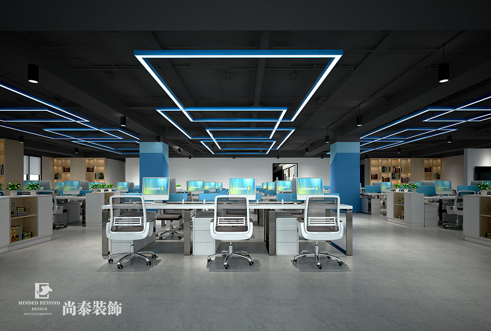 深圳市龙华宝能科技园生物医疗公司办公室设计