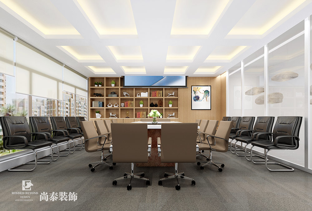 200平复式办公室装修效果图-萱嘉公司
