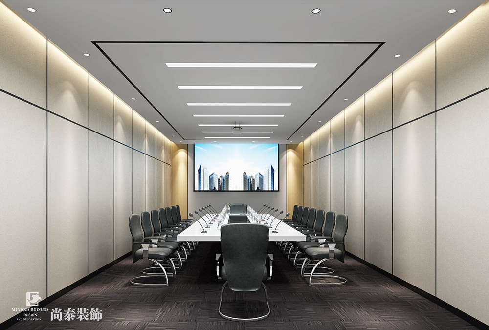 2300平米办公室装修效果图-日立咨询