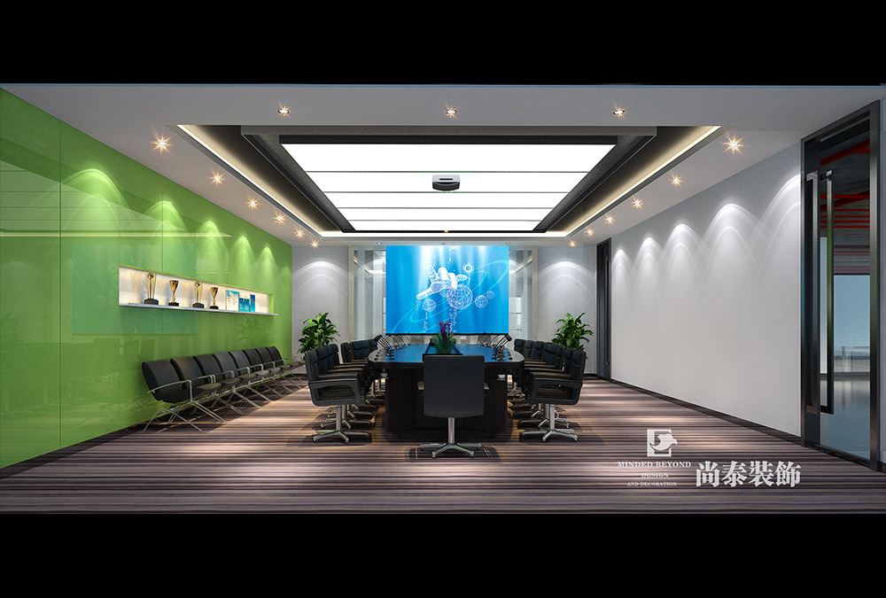深圳龙华宝能科技园IT企业办公室装修效果图 