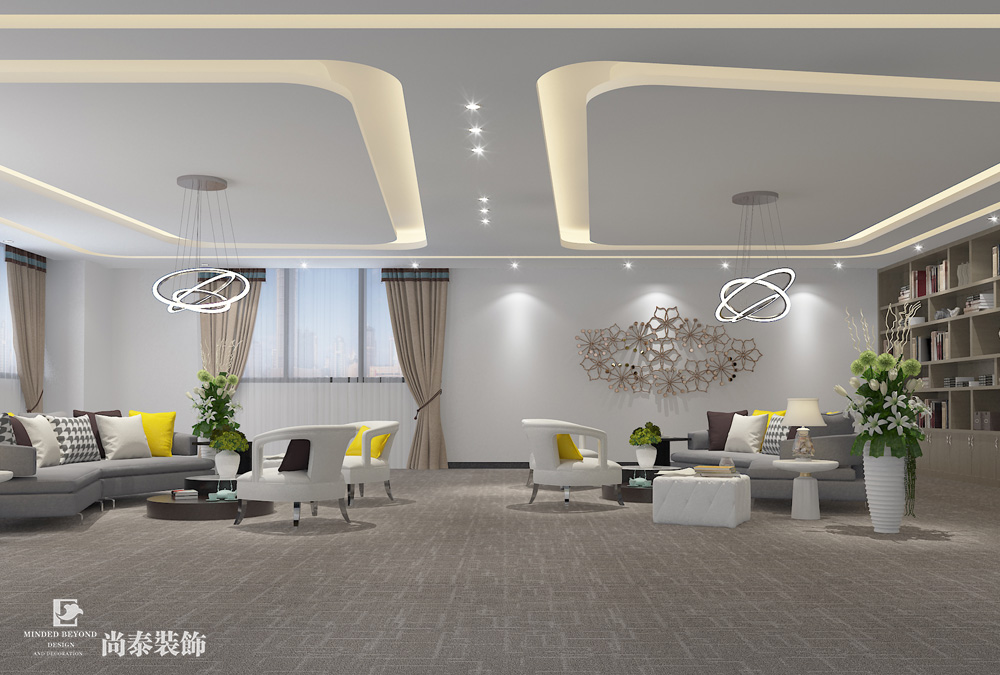 深圳光明科技园互联网科技公司办公室装修效果图 