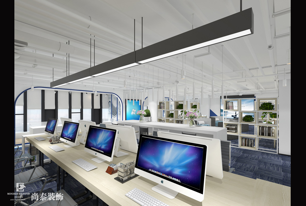 深圳宝安福永显示屏科技公司办公室装修设计