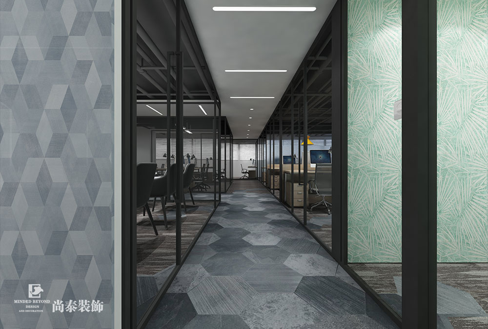 1018平米现代简约办公室装修设计 | 米瑞国际