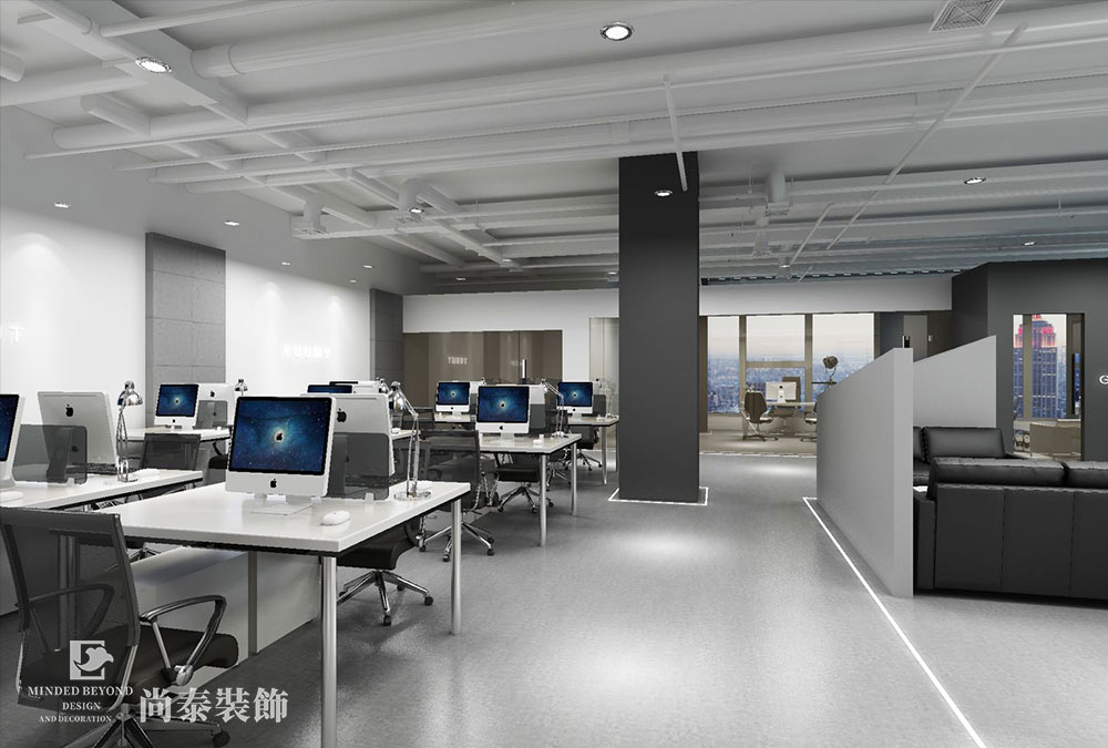 深圳宝安同泰大厦电子烟科技公司办公室装修设计
