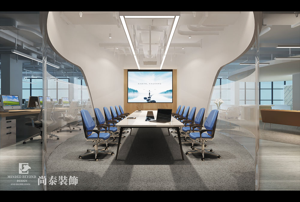 工业风loft办公室装修效果图-云歌智能