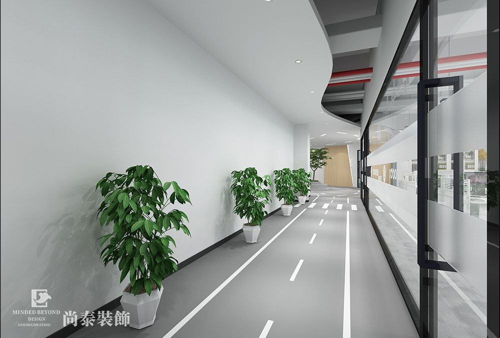 深圳南山智园科技公司办公室装修设计效果图