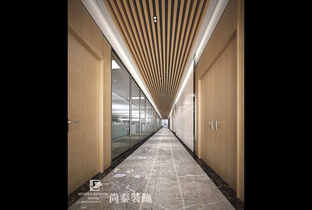  深圳宝安中心区智慧产业园科技公司办公室装修效果图 