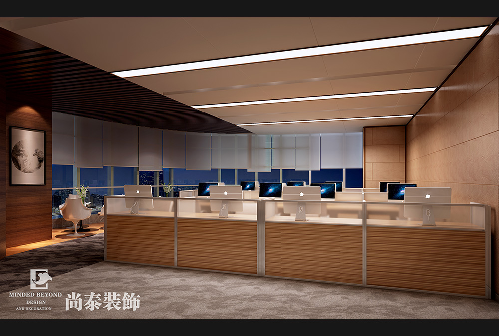 深圳南山后海中洲控股金融公司办公空间装修效果图 