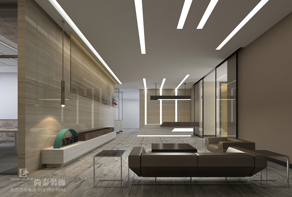 深圳南山大冲国际中心金融公司办公室装修设计