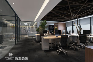现代中式办公室装修风格