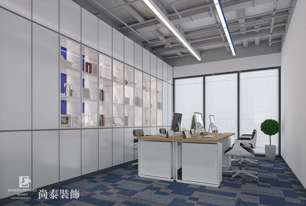 深圳宝安智汇创新中心科技公司办公室装修设计效果图 