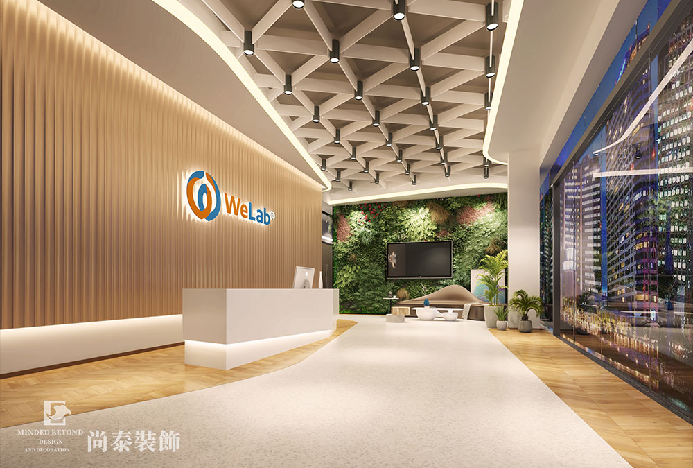 深圳前海基金小镇金融科技公司办公室设计效果图 