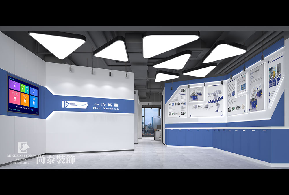 103平米仪器公司深圳办公室设计效果图 | 一六仪器