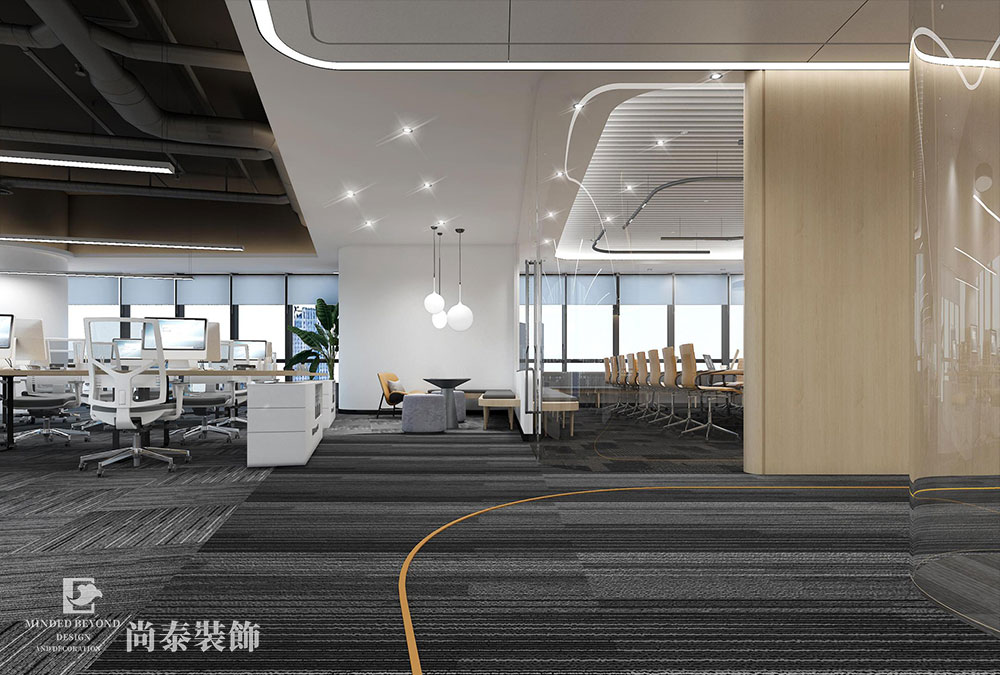 1500平米互联网科技办公室装修设计 | 淘乐