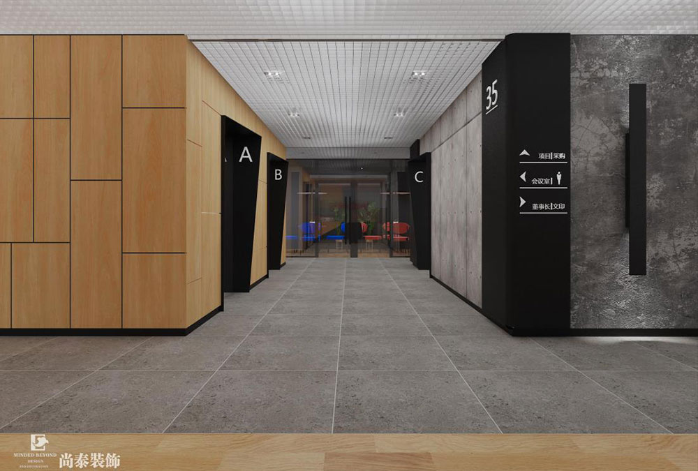 深圳南山西丽塘朗城6500平米声学公司办公室装修设计效果图