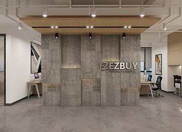 200平米办公室装修设计效果图-宝袋贸易