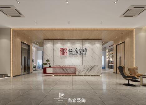 广州白云天瑞广场生物科技公司办公室装修效果图 