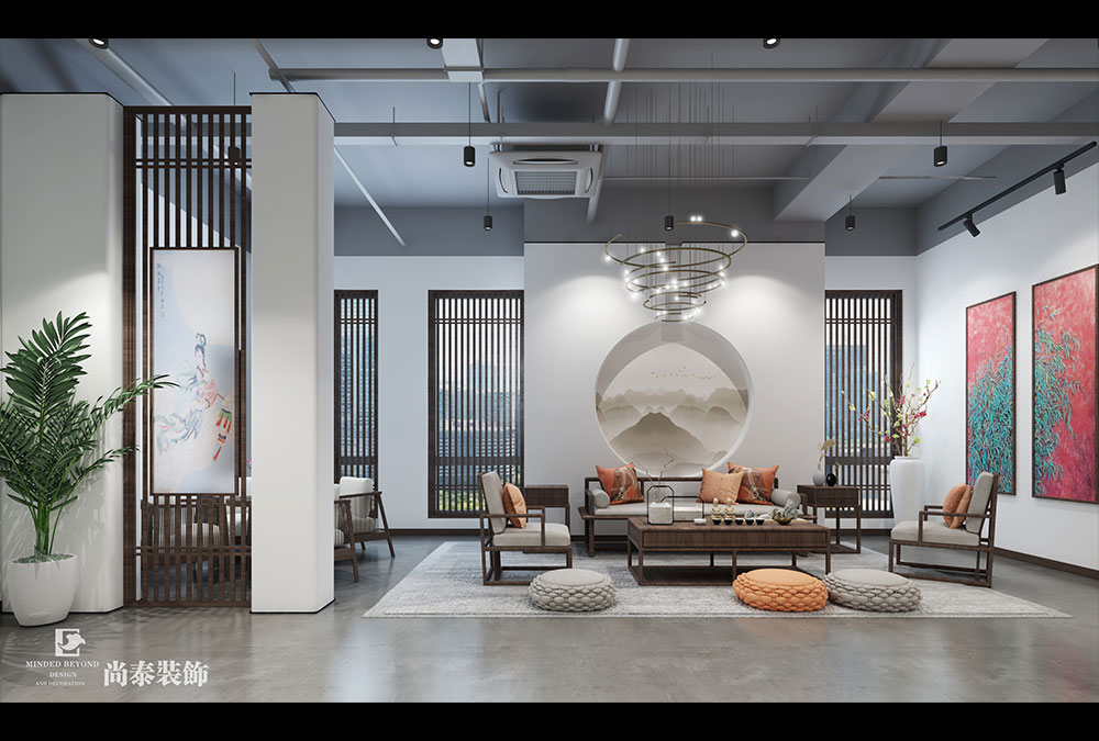 500平米深圳电子商务公司中式办公室设计 | 好礼之家