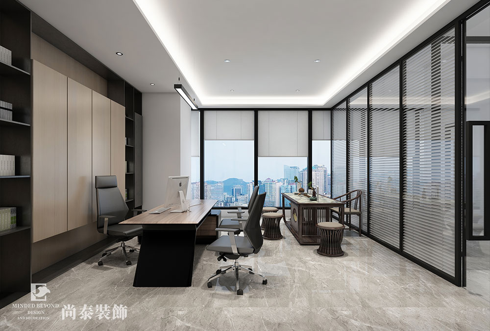 深圳龙华清湖1500平米投资管理公司办公室装修效果图