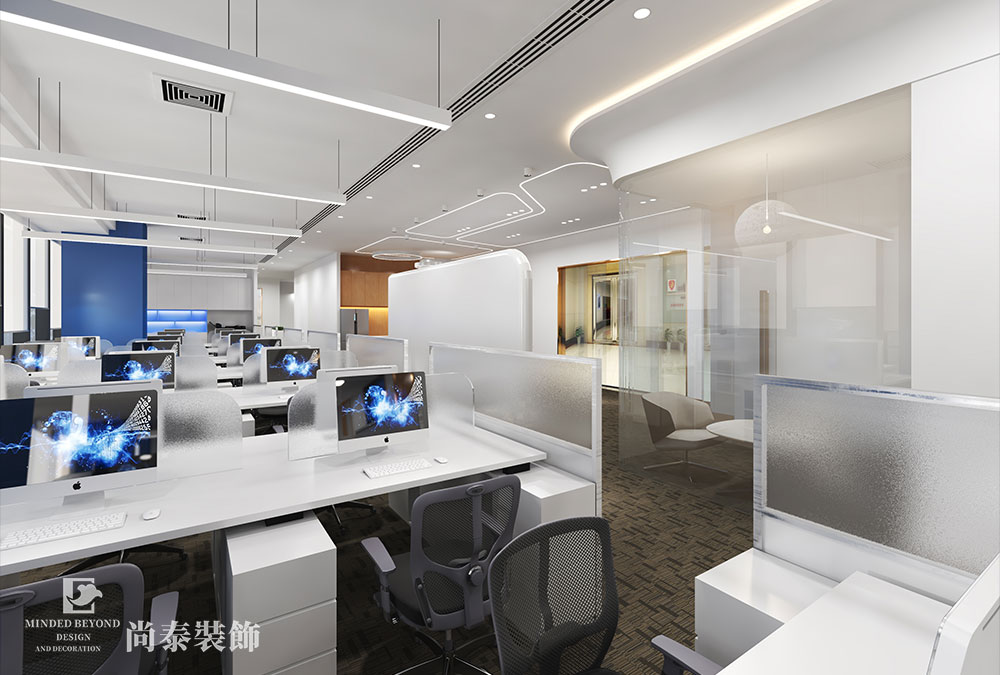 深圳南山前海人寿380平米智能科技公司办公室设计案例