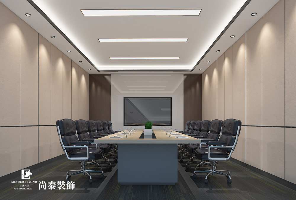 1500平米现代轻奢建筑公司办公室设计 | 华与建设