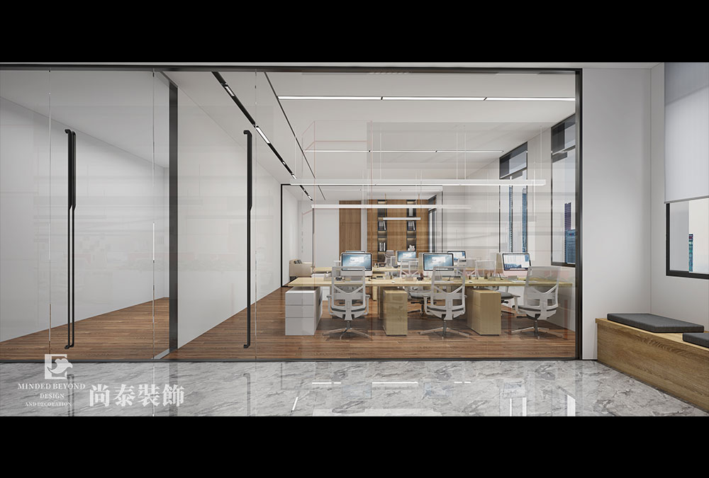深圳光明道明光学华南运营中心办公室设计 