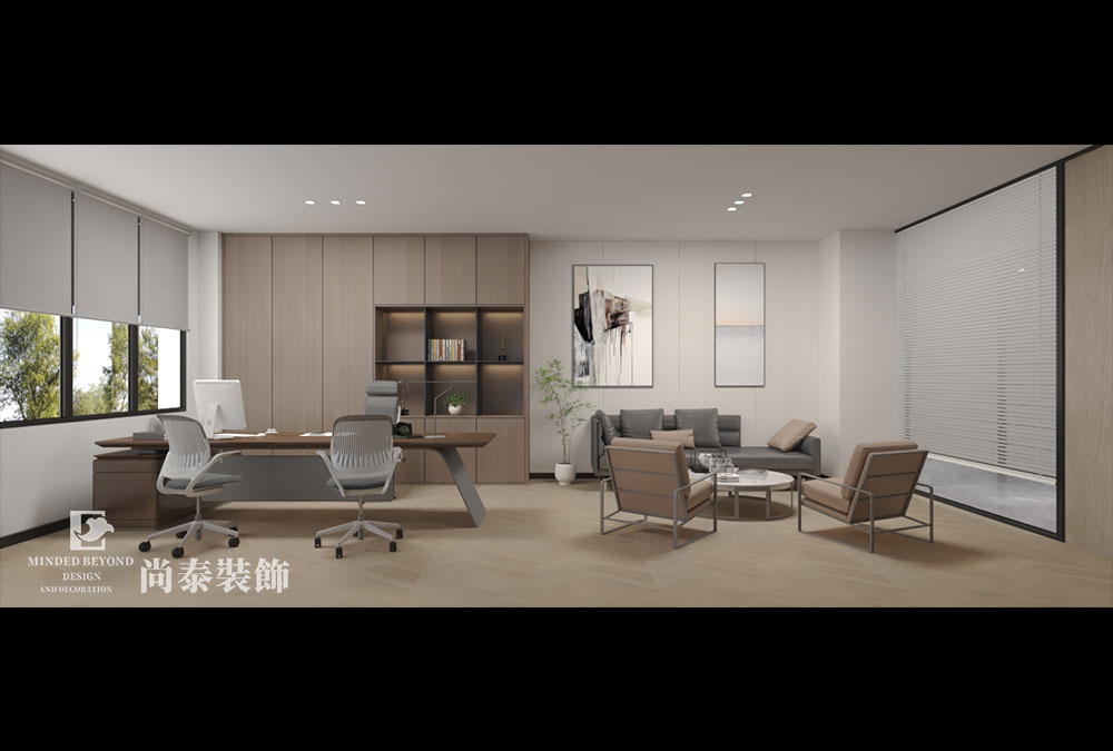 江西吉安20000平米科技制造公司厂房办公楼办公室装修设计