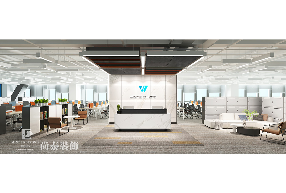 办公室装修：深圳南山130平米网络科技公司办公室装修设计