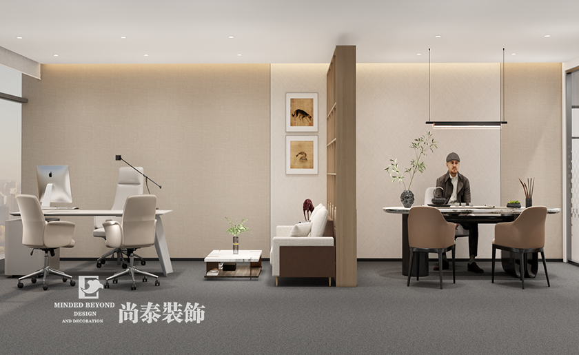 深圳宝安区通讯公司办公室装修效果