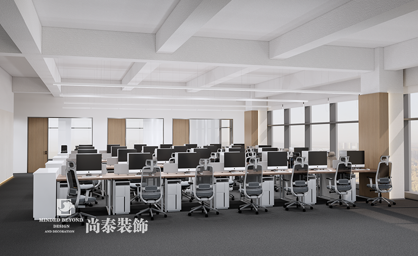 深圳宝安区通讯公司办公室装修效果