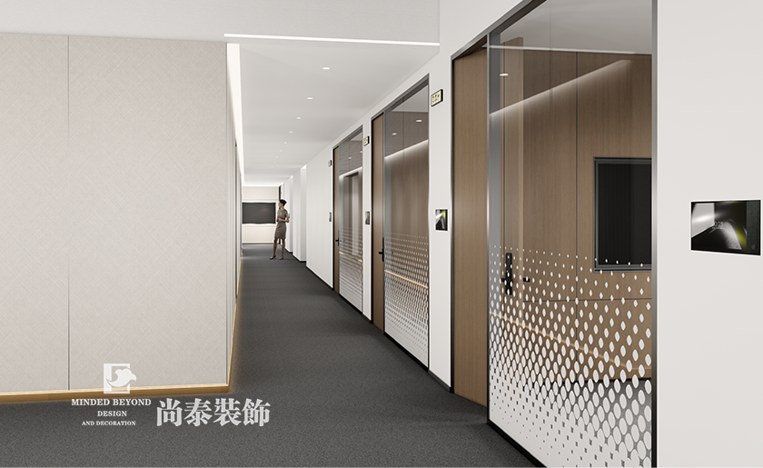 深圳宝安区通讯公司办公室装修效果