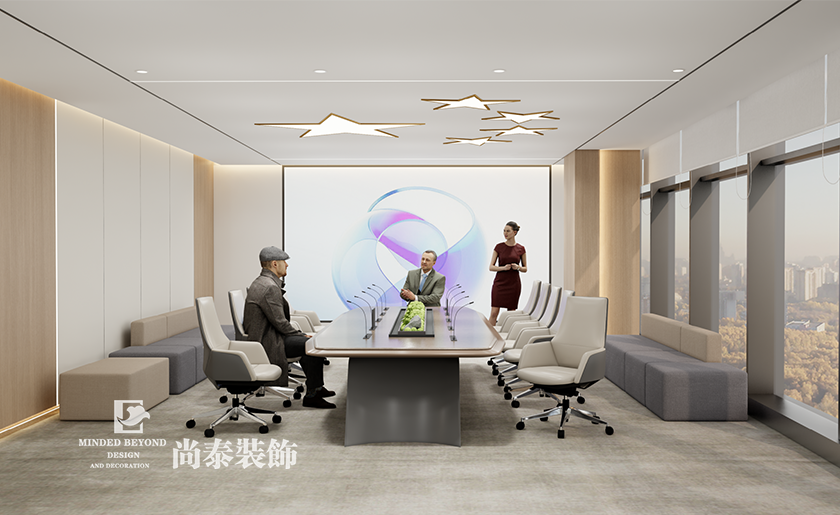 深圳宝安区通讯公司办公室装修效果