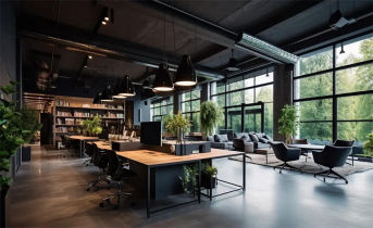 超1000平工业风办公室装修设计方案